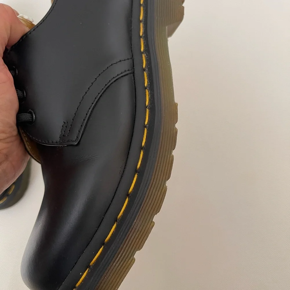 Dr. Martens Black 1461 smooth Leather Oxford Shoes - Picture 8 of 12